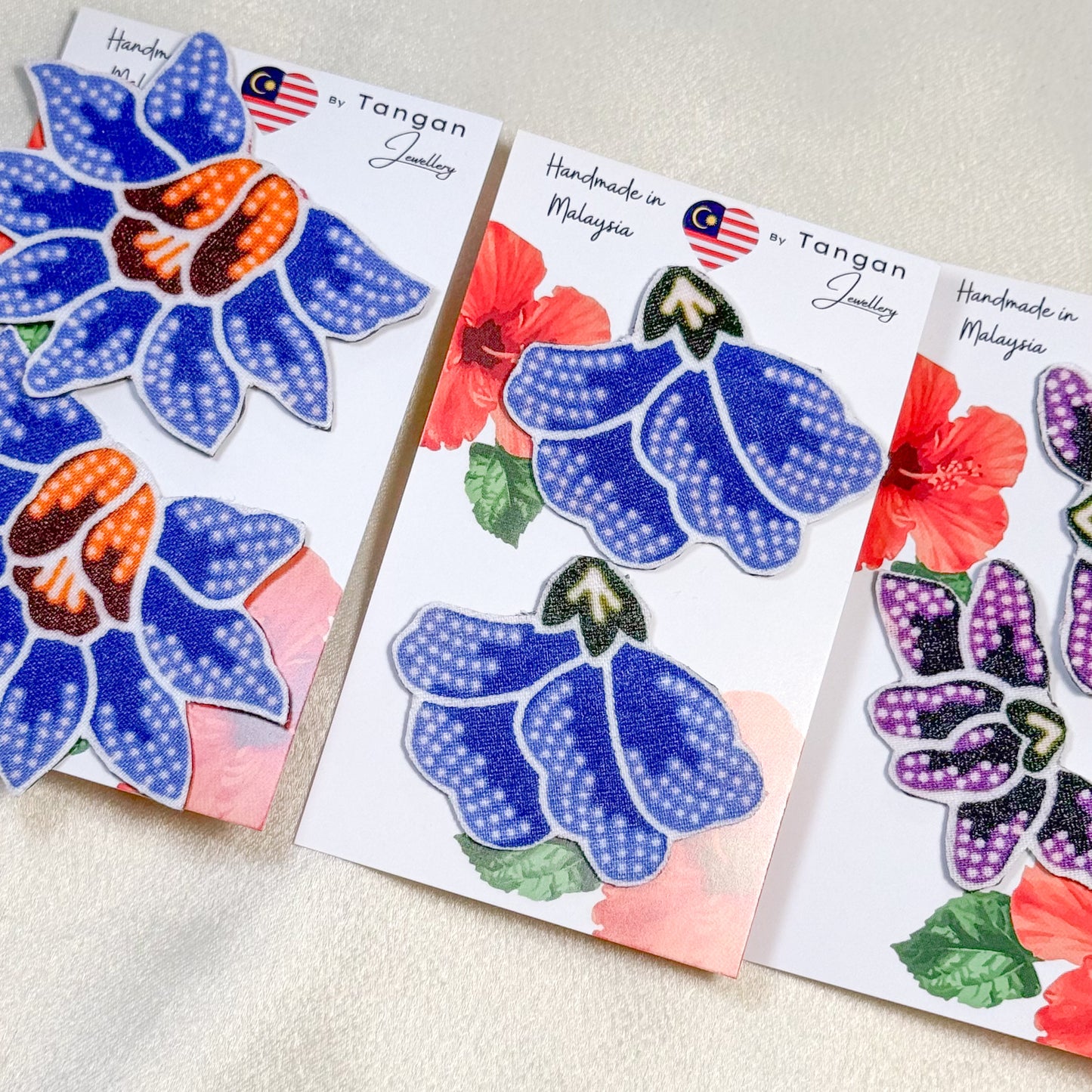 Batik Flower Stud