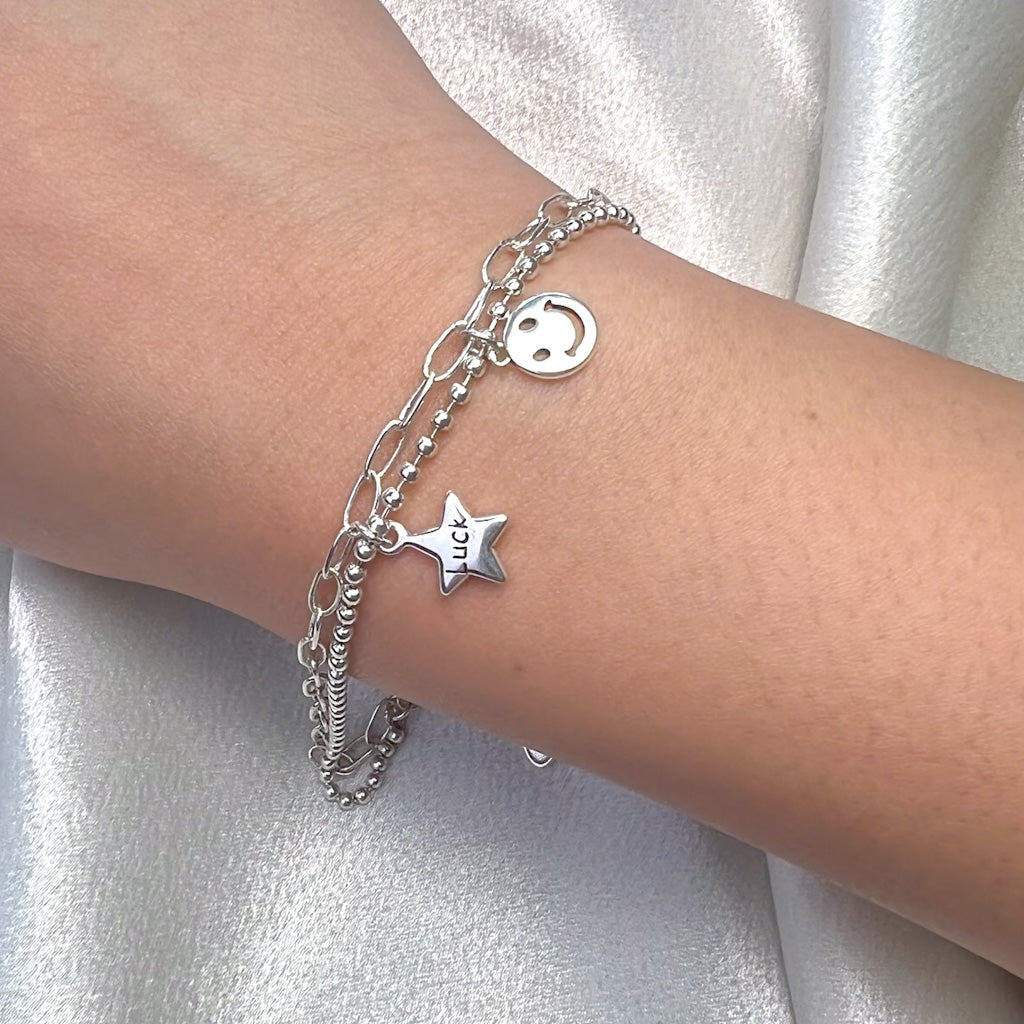 Dual Silver chain