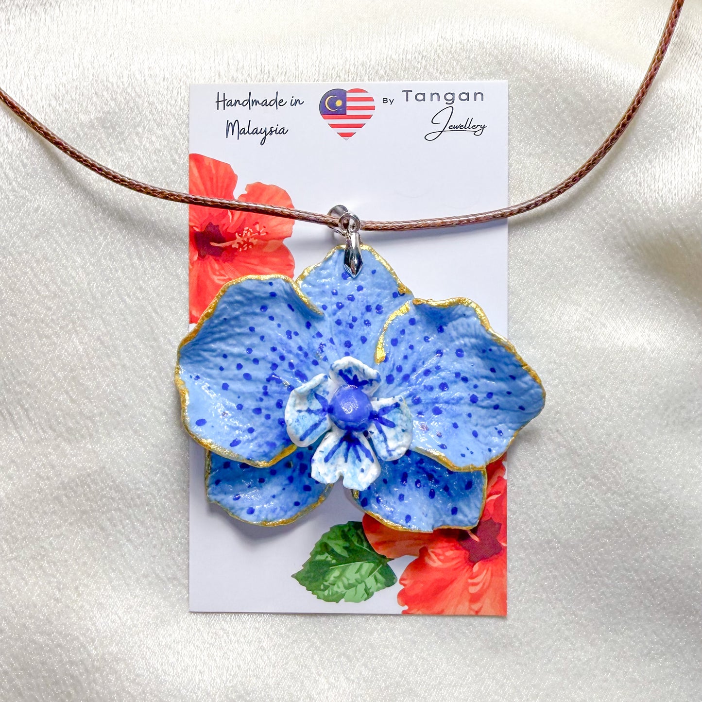 Blue Orchid Necklace