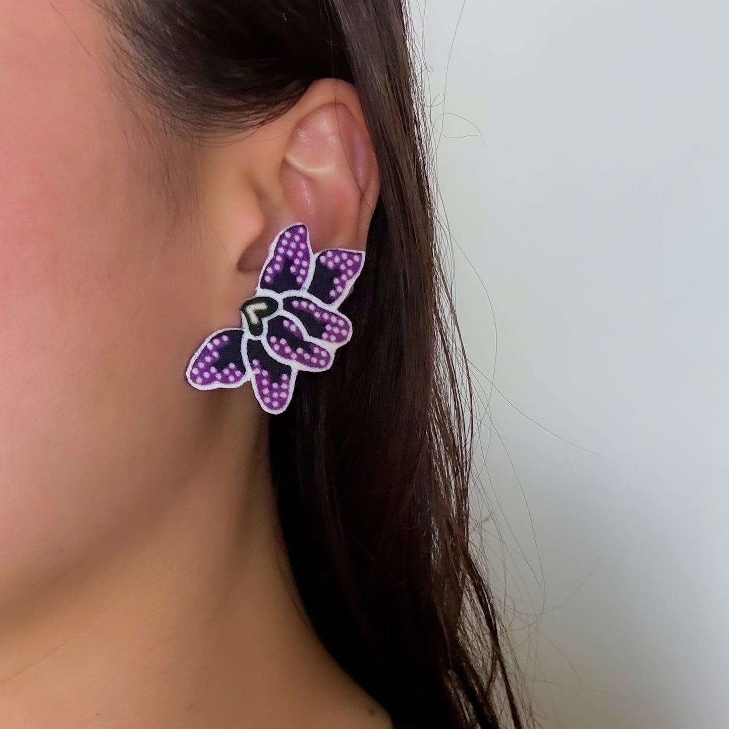 Batik Flower Stud