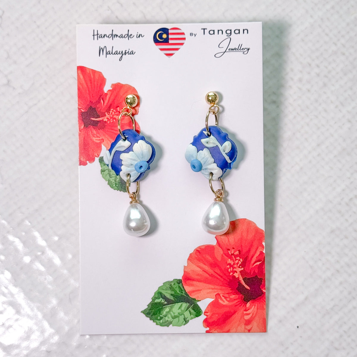 Porcelain Nyonya Earrings