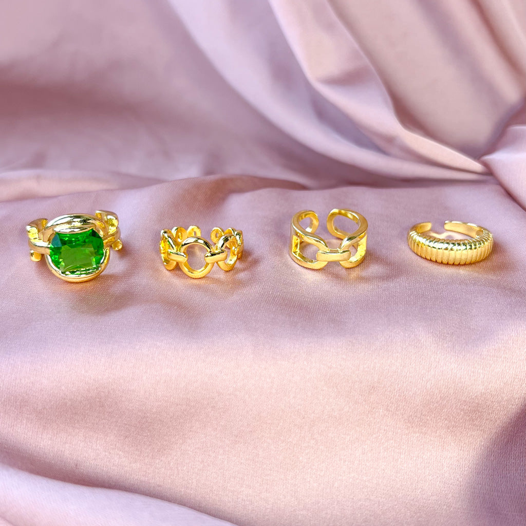 S925 with gold plating rings
