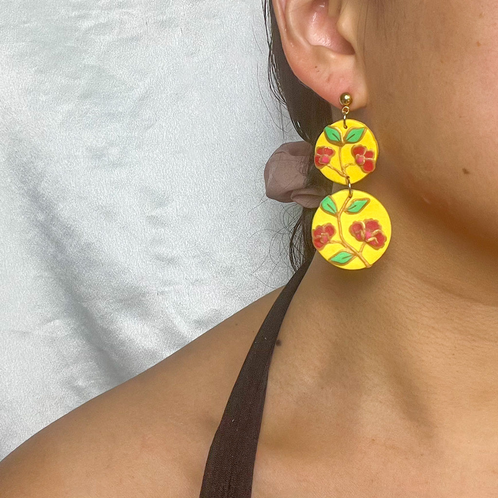 Yellow Floral Batik