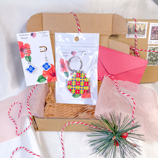 Christmas Malaysia Peranakan Tile Design 2 Set