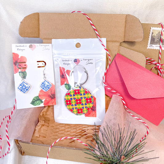 Christmas Malaysia Peranakan Tile Gift Set 1