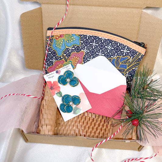 Christmas Malaysia Emerald Green Floral Set 1