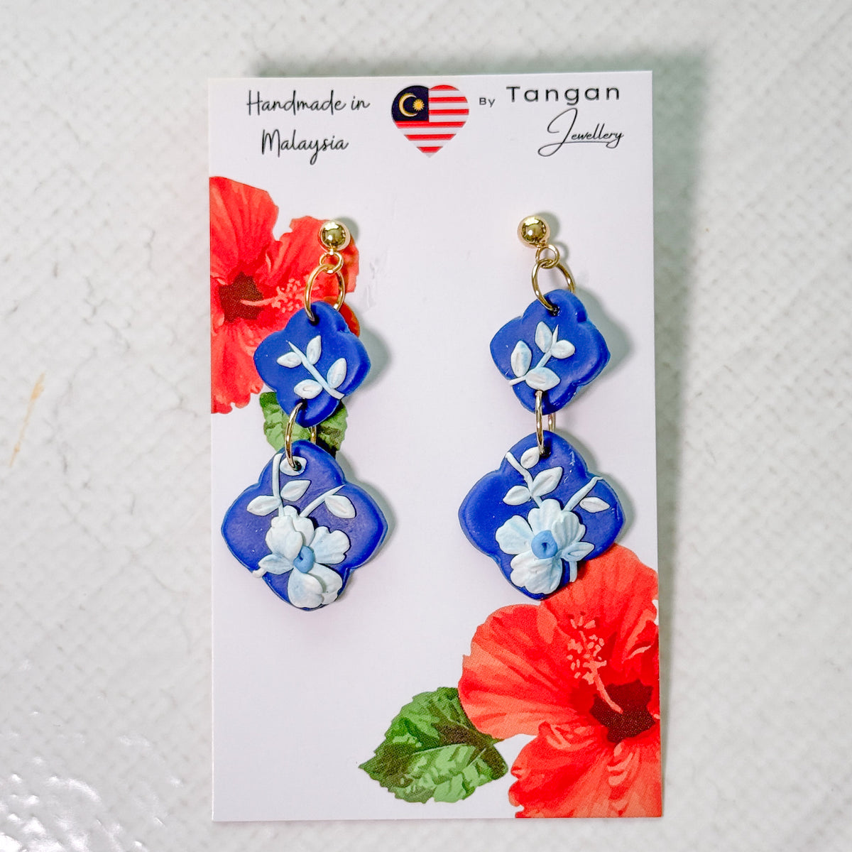 Porcelain Nyonya Earrings