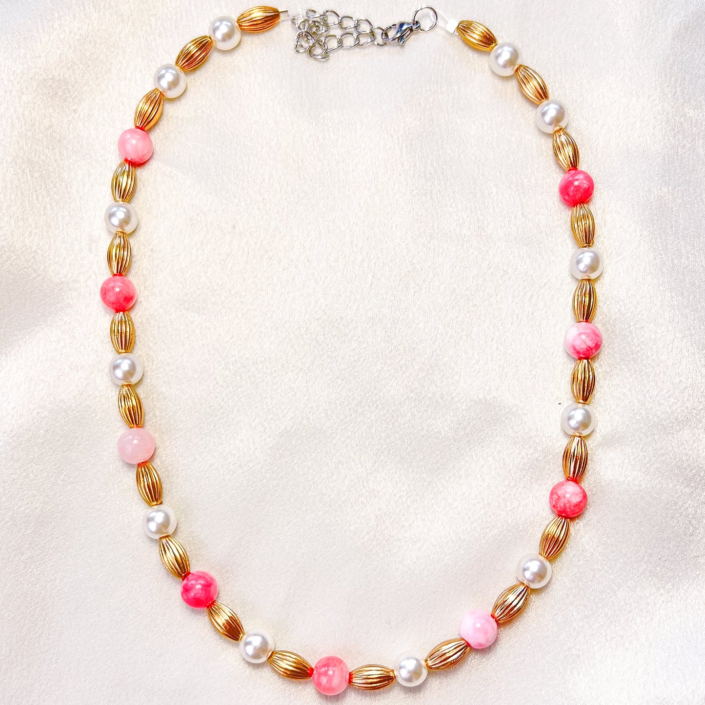 Pink Beaded Necklace