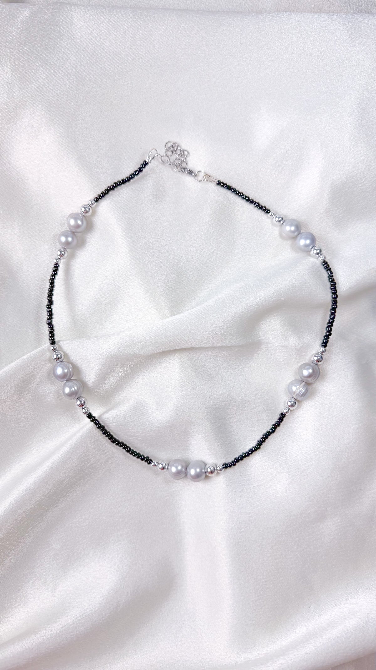 Bella Silver Pearl Necklace