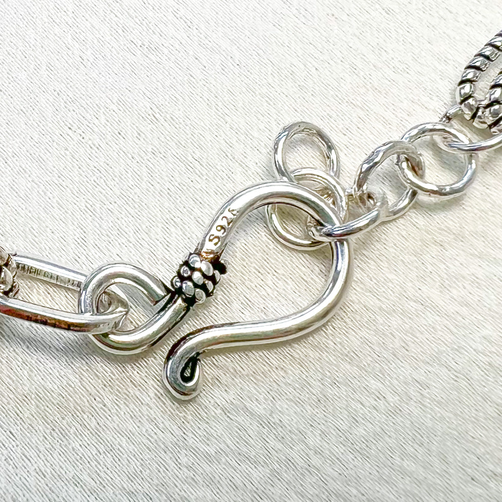 Silver Heart Chain Bracelet