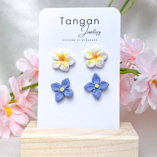 Frangipani & Hydrangea Stud Pack